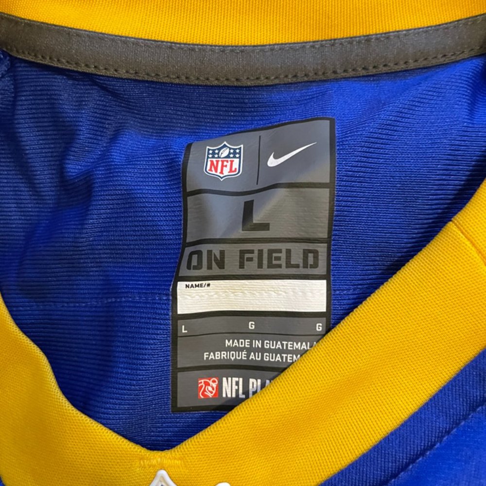 Nike NFL On Field LA Rams Color's #19 Just Do It Jersey - Picture 2 of 3
